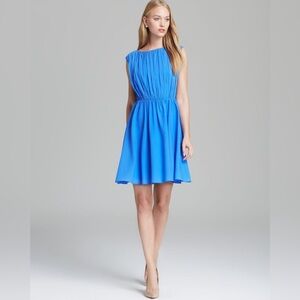 Alice + Olivia | Jena Open-Back Dress in Ocean Blue | Size Medium